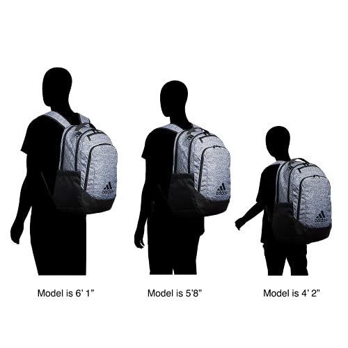 adidas Defender Sports Backpack with Shoe Compartment, Soccer Bag - color: Black/White