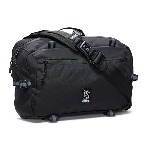 Chrome Industries Kadet Max Messenger Bag – Crossbody Sling Backpack for Men and Women w/Quick Release Buckle - color: Black