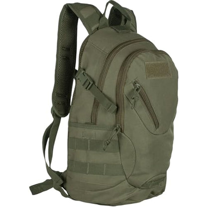 FOX OUTDOOR PRODUCTS Scout MOLLE Day Pack | Compact 20L Tactical Backpack with Hydration Sleeve for EDC, Hiking & Outdoor Use, Olive Drab - color: Olive Drab