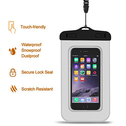 Unigear Dry Bag Waterproof, 2L/5L/10L/20L/30L/40L Floating and Lightweight Bags for Kayaking, Boating, Fishing, Swimming and Camping with Waterproof Phone Case - color: Black, size: 10L