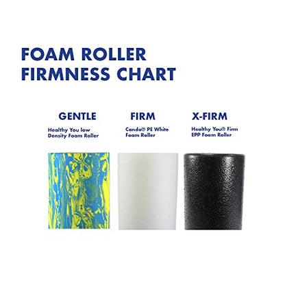 Low Density Soft/Medium Foam Physical Therapy Roller (12" Full Round) - size: 12" Full Round