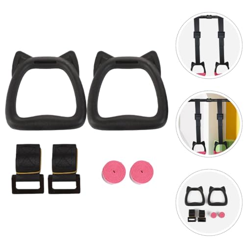 Totority Gymnastics Rings with Adjustable 2m Straps Set – Professional Pull-up Fitness Rings for Home Strength Training and Bodybuilding