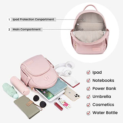 LOVEVOOK Backpack for Women Light Weight Waterproof Backpack Purses Daily Backpack… | Light Weight - color: Light/Pink