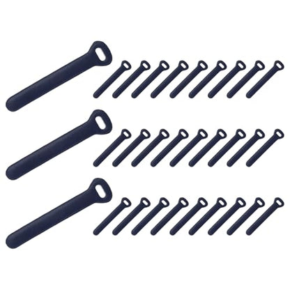 PATIKIL 30Pcs Leather Zipper Pull, 2.6" Replacement Zipper Puller Extender Backpack Luggage Sliders for Handbags Suitcases Bags Wallets Jackets Coats Pull Tabs, Dark Blue - color: Dark Blue