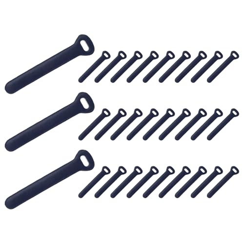 PATIKIL 30Pcs Leather Zipper Pull, 2.6" Replacement Zipper Puller Extender Backpack Luggage Sliders for Handbags Suitcases Bags Wallets Jackets Coats Pull Tabs, Dark Blue - color: Dark Blue