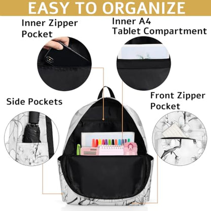 QsirBC Small Travel Backpack Cherry Blossom Flower Texture Casual Daypack Backpacks Lightweight Waterproof College Bookbags for Women Gift - color: Cherry Blossom Flower Texture