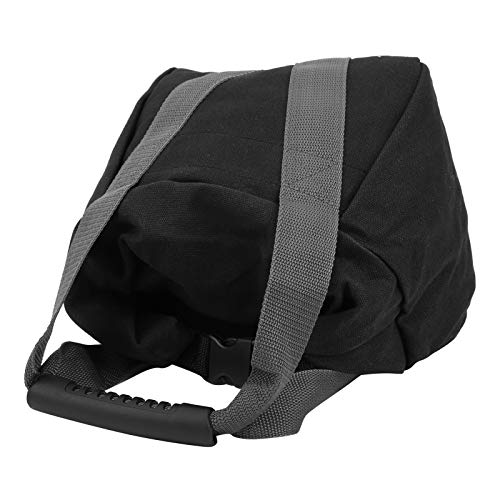 Canvas Weightlifting Training Sandbag, Fitness Sandbag with Comfortable Handle, Reinforced Sealed Fill Port and Durable Stitching for Home Gym Travel Workouts, Gray