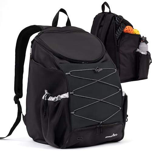 Athletico Pro 42L Pickler Pickleball Backpack (Black) - color: Black