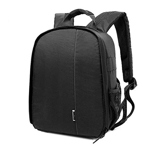 Elonglin Camera Backpack Waterproof Bag Compact Camera Cases for DSLR/SLR and Accessories (Black 4) - color: Grey Liner