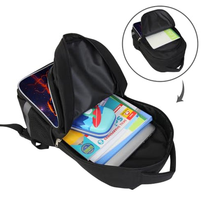 HiMagics Large Capacity Kids Backpack - Water-Resistant Elementary School Bag with Multi-Compartments, Durable Bookbag for Middle High School Teens Boys & Girls Music Dog Black - color: A09-dog