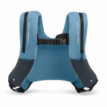 ZULU Weighted Vest Machine Washable Fresh Layer™ for Women & Men for Walking, Running & Strength Training, Phone Pockets, Adjustable Reflective Straps | 12lbs, 16lbs, 20lbs - color: Shore, style: 16lbs