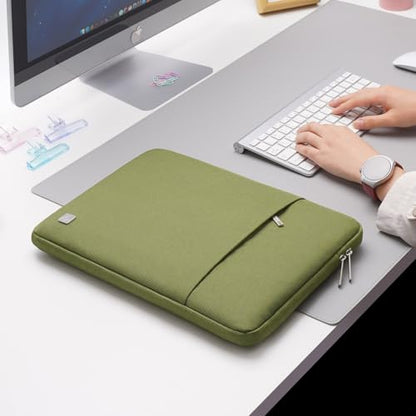 NIDOO 11 Inch 13 Inch Laptop Sleeve Computer Carrying Case Bag for 13" iPad Pro M2 M4 / 13" iPad Air M2/Surface Pro 10 9 X/ 13" MacBook Pro Air/12.7" Lenovo Tab P12 / 13" Dell Pro 13 Premium, Green - color: Green, size: 11.6 Inch / 12 inch New MacBook
