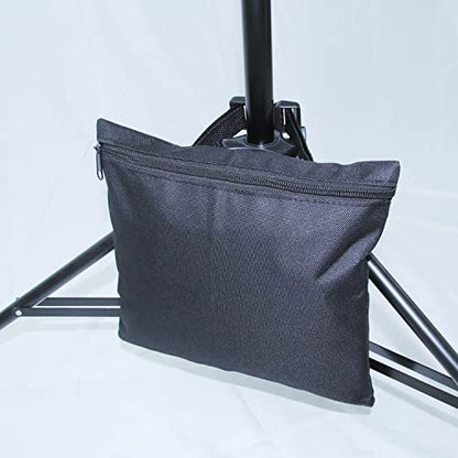 2 Packs Sandbags, Heavy Duty Sand Bags, Sand Bags Heavy Duty with Zipper and Buckle Straps for Support Light Stand - size: 2 PCS