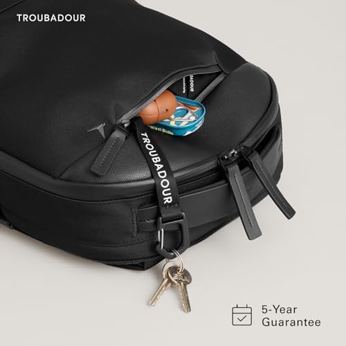 Troubadour Apex 4.0 Compact - 16L Premium Laptop Backpack - Ergonomic & Water Resistant - Designed for Work and Travel - Black - color: Black