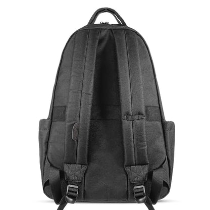 Xach Casual and Affordable Backpack - Lightweight 20 liters capacity with 17” Laptop Sleeve, Unique Note Pad Design, Luggage Sleeve - (Black) - color: Black