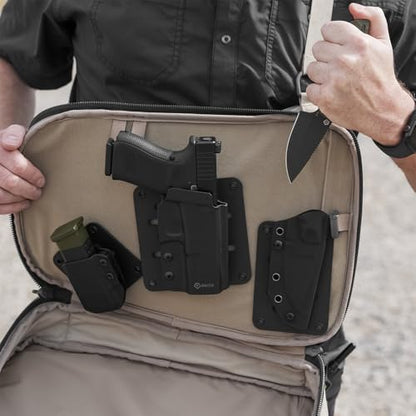 GRITR Kydex Hook & Loop Panel Insert/Adhesive Loop Sheets – Tactical & Military Gear Organizers for Holsters, Mag Carriers, Knife Sheaths, Flashlights, and More - style: Small