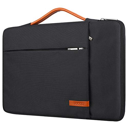 Lacdo 360° Protective Laptop Sleeve Case for 14 inch MacBook Pro M5 Pro/Max A3426 A3427 (2026), M5/M4/M3/M2/M1 A3434 A3112 A3401 A3185 A2918 A2992 | 13.8 inch Surface Laptop 7th Computer Bag, Black - color: Black, size: New MacBook Pro 14 Inch
