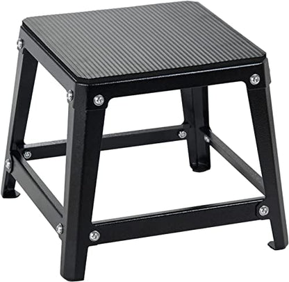 Plyometric Platform Boxes Fitness Steel Plyo Box Exercise Jump Box Step Up Plyometrics Box Jumping Agility Box For Exercise Fit Training Conditioning - color: 12'' Black