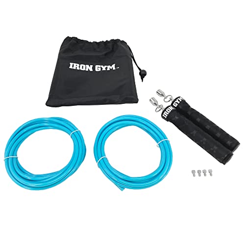 Iron Gym Pull-Up Bar - Total Upper Body Workout Bar for Doorway, Adjustable Width Locking, No Screws Portable Door Frame Horizontal Chin-up Bar, Fitness Exercise - style: Pull-Up Bar + Jump Rope