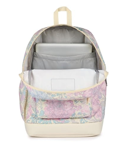 JanSport Cross Town Plus Backpack - Large Main Compartment, Side Water Bottle Pocket, 15-Inch Padded Laptop Sleeve - Faded Tapestry - color: Faded Tapestry