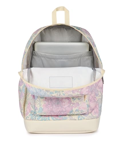 JanSport Cross Town Plus Backpack - Large Main Compartment, Side Water Bottle Pocket, 15-Inch Padded Laptop Sleeve - Faded Tapestry - color: Faded Tapestry