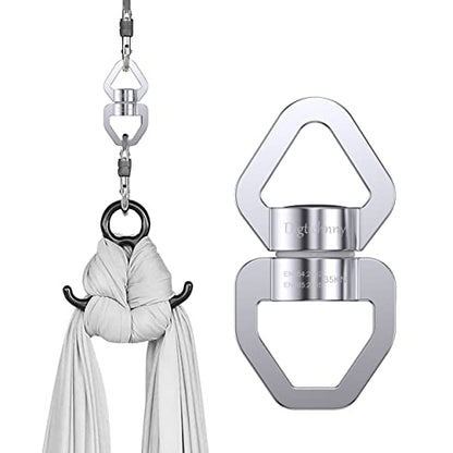 Swing Spinner, 35KN Safety Rotational Device, Aerial Dance Children's Swing, Hanging Hammock (Full Silver) - style: Silver-1 Pack