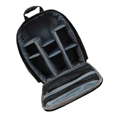NUOBESTY 1pc Waterproof Camera Bag Waterproof Backpack Camera Storage Pouch Storage Bag Backpacks Bags Bag Storage Bags for Travel Grey Nylon
