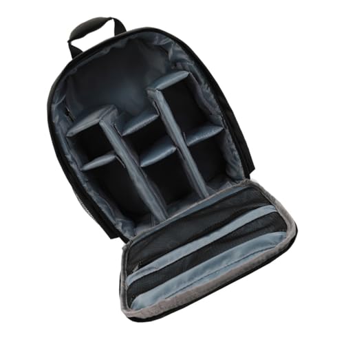 NUOBESTY 1pc Waterproof Camera Bag Waterproof Backpack Camera Storage Pouch Storage Bag Backpacks Bags Bag Storage Bags for Travel Grey Nylon
