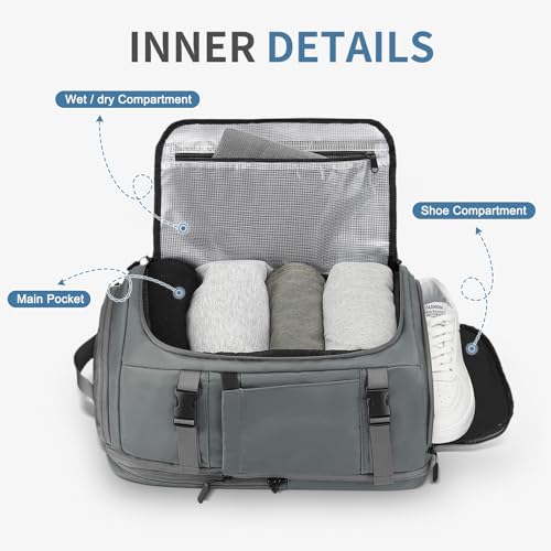 35L Travel Backpack 17" Laptop Backpack W/USB-C Port, Expandable Carry-On Bag, TSA Flight Approved Water-Resistant for Business College, Grey - color: Grey