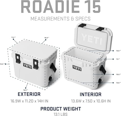 YETI Roadie 15 Hard Cooler with DoubleDuty Shoulder Strap - color: Desert Bloom