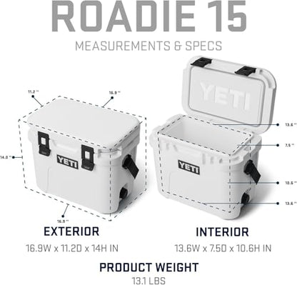 YETI Roadie 15 Hard Cooler with DoubleDuty Shoulder Strap - color: Desert Bloom