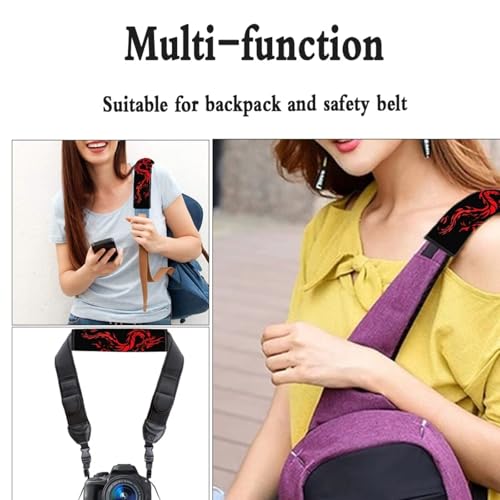 Forchrinse Red Dragon Car Seat Belt Cover Pads,Soft Seatbelt Shoulder Pads 2 Pack, Safety Belt Strap Pad Protector for Adults and Children - color: Red Dragon