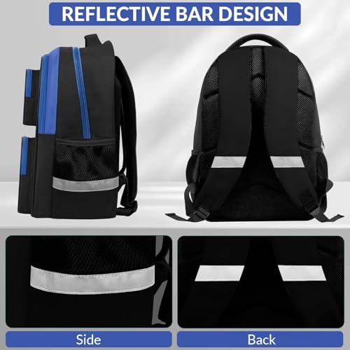 School Backpack for Boys - Gamer Boys Backpack for Kids Children Teens Elementary Middle School - 17″ Video Game Bookbag Travel Back Pack for Age 6-18 - color: Gamer Blue-backpack Only