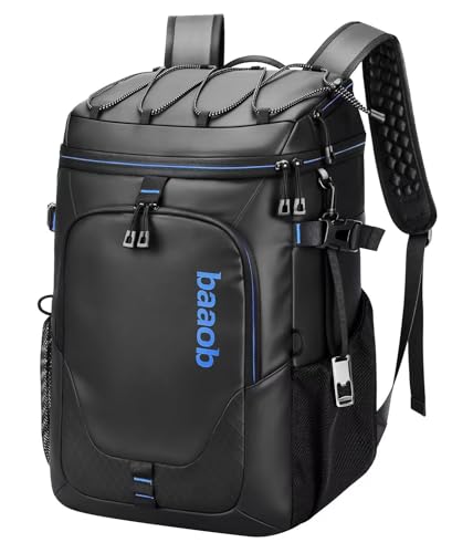 Backpack Cooler Insulated Leak Proof 33/49 Cans, 2 Insulated Compartments Thermal Bag, Portable Lightweight Beach Travel Camping Lunch Backpack for Men and Women - color: Grey, size: 36 Can