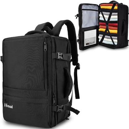 Large Travel Backpack for Men Women, 40L Carry On Backpack Flight Approved, 17.3 Inch Laptop Backpack, TSA Water Resistant Business Weekender Luggage Personal Item Bag