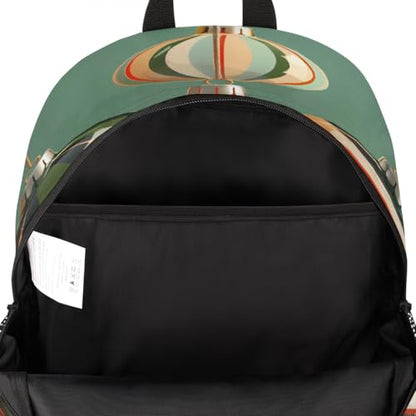 Christmas Ball Laptop Backpack for Women Men, 18.3 Inch Travel Work Backpacks, Modern Holiday Pattern Waterproof Computer Casual Daypack Nurse Teacher Bags - color: Multicolor 9