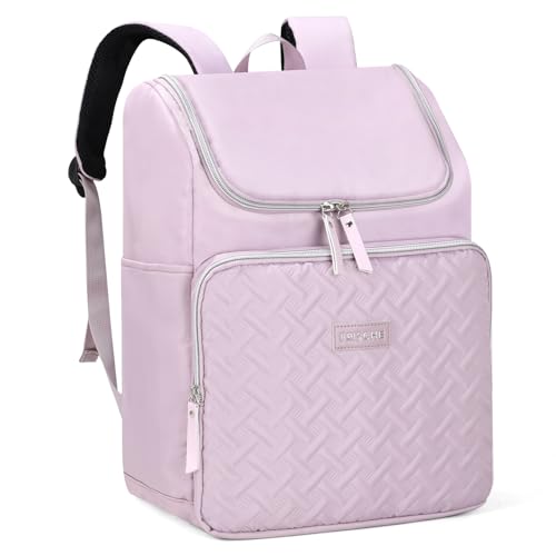 17L Backpack Cooler Insulated Leak-Proof for Women, 18 Cans Small Thermal Cooler Backpack Bag for Camping Beach Lunch Picnic, Purple