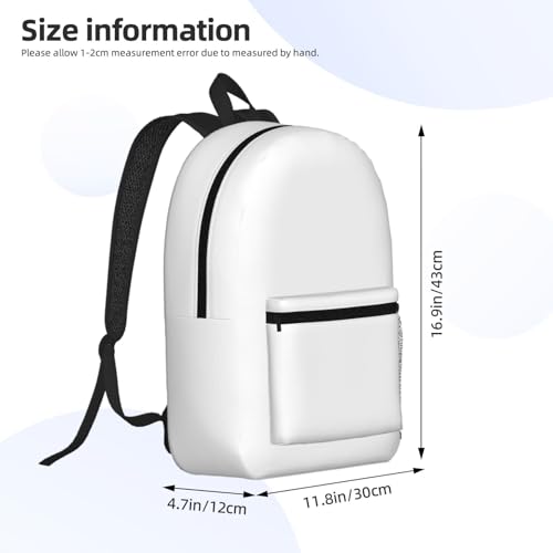 MZERSE Work Laptop Backpack, White, Commuter Daypack with Inner Pocket, Water Resistant Casual Bag for Office and Travel - color: Pattern (1118)