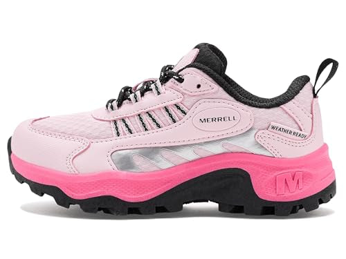 Merrell Kids' Stowe Low - color: Pink/Silver/Black, size: 5 Big Kid