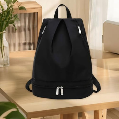 kowaku Gym Backpack Fitness Bag Travel Beach Waterproof Dry and Wet Separation with Shoe Compartment Adjustable Strap Small Gym Bag