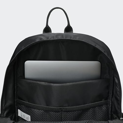 Pander 22L Casual Daypack Everyday Backpack with Luggage Sleeve Smooth Webbing Handle Professional Commuter School Bag, Black - color: Black
