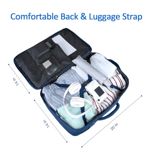 AREYTECO Large Travel Laptop Backpack for Men, 50L Carry On Backpack Flight Approved, Expandable Laptop Bag Water Resistant Overnight Weekender Gym Daypack Traveling Backpack, Traveler Gifts, Blue - color: Blue, size: 17.3 Inch (20''x13''x10'')