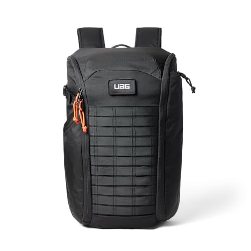 URBAR ARMOR GEAR UAG 20-Liter Laptop Backpack - Lightweight Travel Carry-on Luggage Daypack Fits up to 16" Laptop, Civilian Black/Orange - color: Civilian - Black/Orange, size: 20-Liter