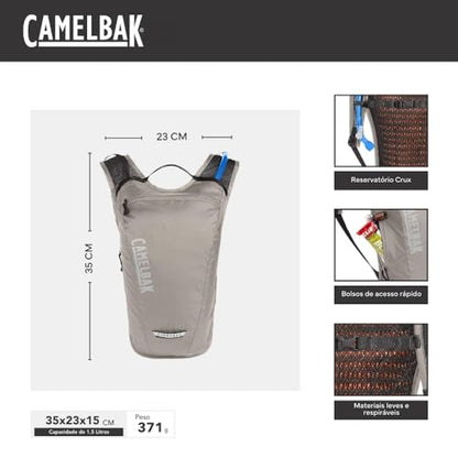 CamelBak Hydrobak Light Bike Hydration Backpack - color: Aluminum/Black