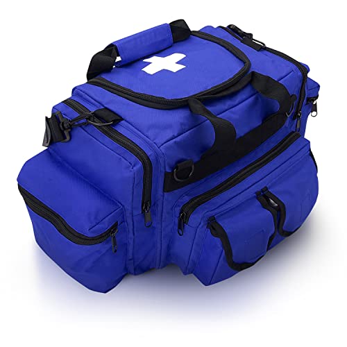 ASA TECHMED First Aid Responder EMS Emergency Medical Trauma Bag Deluxe, Blue - color: Blue