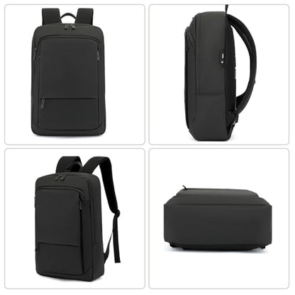 AUGUR Slim Backpack for Men 17 inch Laptop Backpack Computer Notebooks Lightweight Water Resistant Backpacks For Travel/Business/Work - color: 17 Inch Black