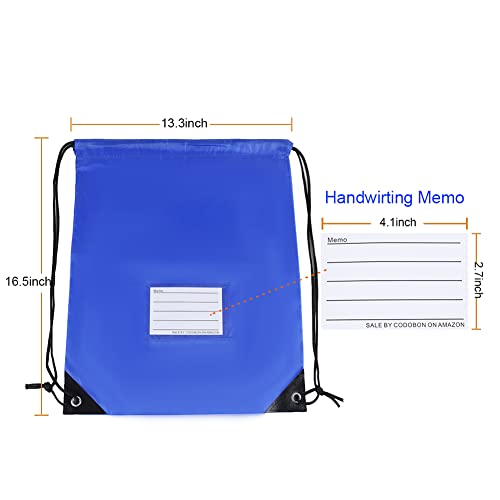 CODOBON 50 Pack Drawstring Bags,Bulk Draw String Backpack, DIY Gym Sports Cinch Bag Sackpack for Women Men, Blue - color: Blue