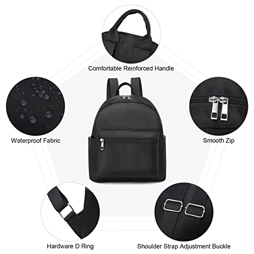 LOVEVOOK Backpack for Women Light Weight Waterproof Backpack Purses Daily Backpack… | Light Weight - color: Black