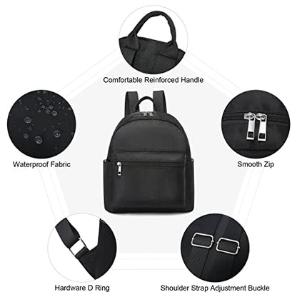 LOVEVOOK Backpack for Women Light Weight Waterproof Backpack Purses Daily Backpack… | Light Weight - color: Black