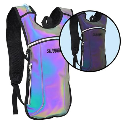 Sojourner Rave Hydration Pack - Hydration Backpack - Hydropack with 2L Bladder - Water Backpack for Festivals, Hiking, Running, Biking and More - color: Glow Green